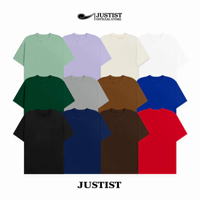 Áo thun Justist Localbrand Unisex nam nữ chất cotton Tay Ngắn JUSTIST trơn TSJT000 (1)