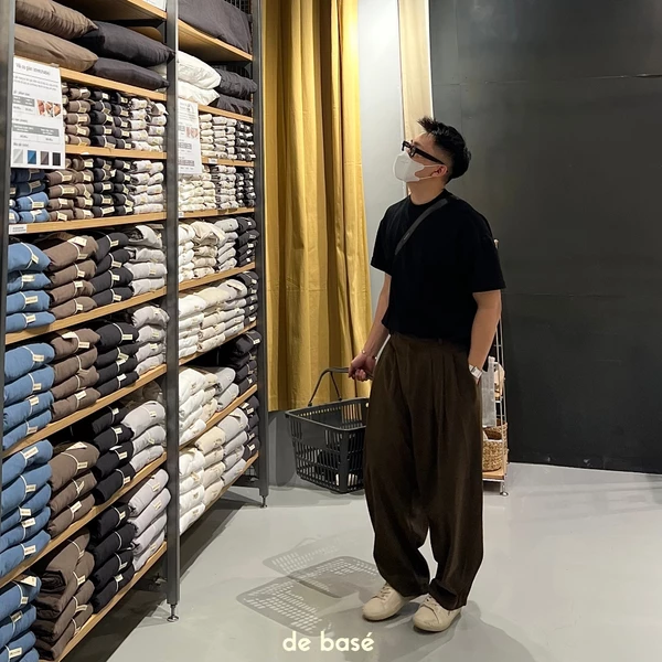 BALLOON Pants - Quần Dạ Ống Rộng - De Basé