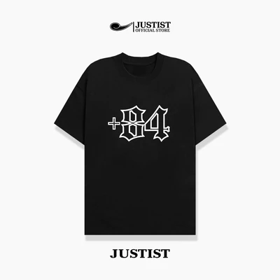 Áo thun Justist Localbrand Unisex +84 Basic Tay Ngắn Chất Cotton TSJT074