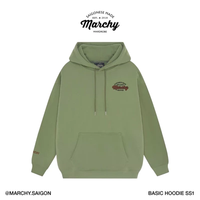 MARCHY - Basic Hoodie SS1 - Áo khoác tròng đầu
