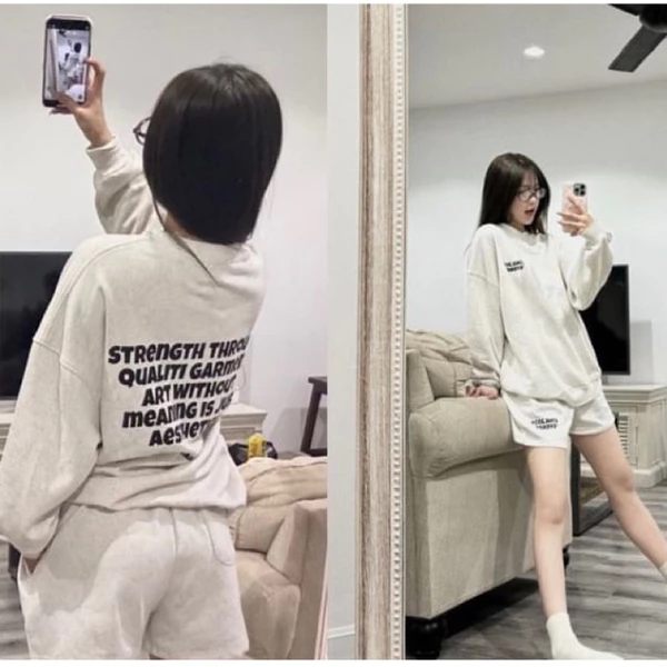 Set nỉ xám be SS24 6years
