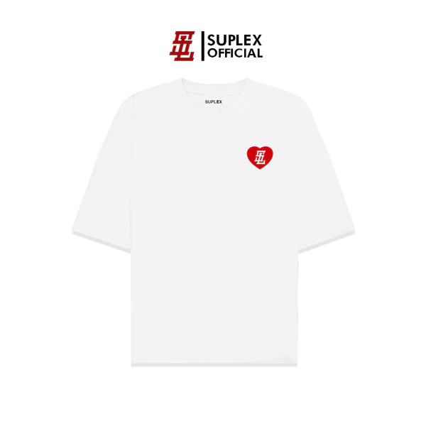 Áo thun SUPLEX Localbrand Unisex HEART Tay Ngắn Chất Cotton TSSL006