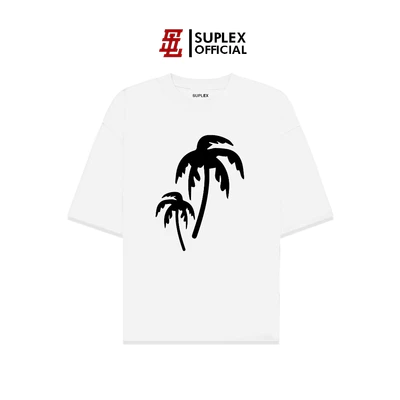 Áo thun SUPLEX Localbrand Unisex PALM TREE Tay Ngắn Chất Cotton TSSL031