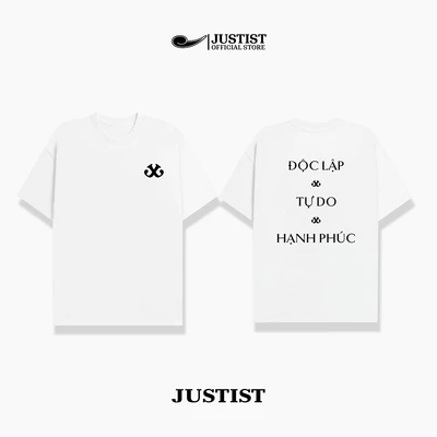 Áo Thun Nam Nữ JUSTIST ĐỘC LẬP  chất cotton form oversize cao cấp TSJT052