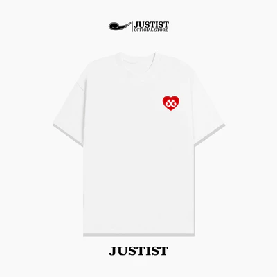 Áo thun Justist Localbrand LOVE JUSTIST Unisex basic form unisex chất cotton TSJT078