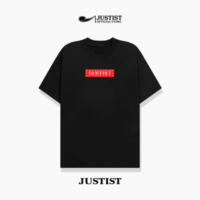 Áo Thun Nam Nữ form rộng unisex JUSTIST BOX LOGO Chất Cotton TSJT107