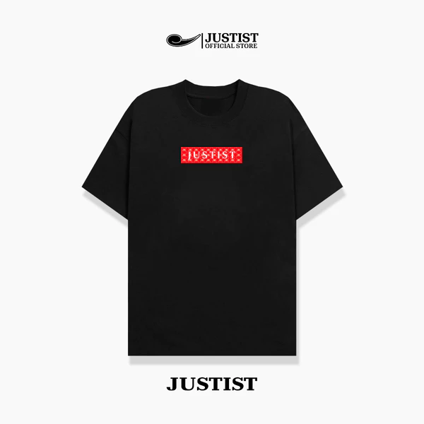 Áo Thun Nam Nữ form rộng unisex JUSTIST BOX LOGO Chất Cotton TSJT107