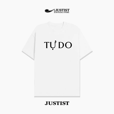 Áo thun Justist Localbrand Unisex TỰ DO Ngắn Chất Cotton TSJT127