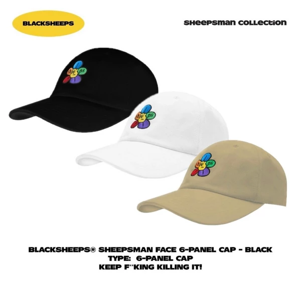 Nón Lưỡi Trai BLACKSHEEPS hoạ tiết Sheepsman màu Đen