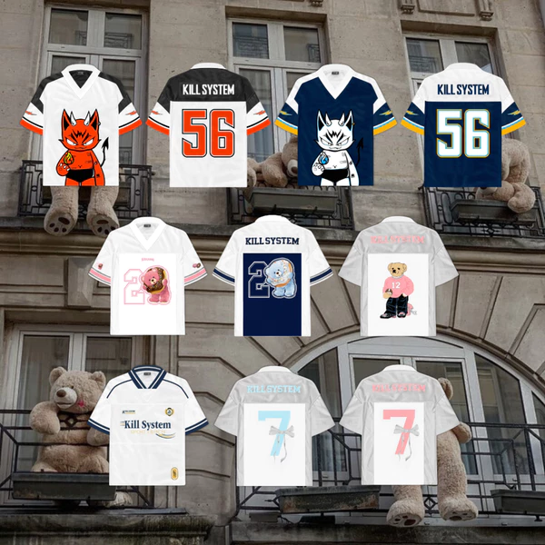 Áo thể thao jersey oversize Kill System Silly Love