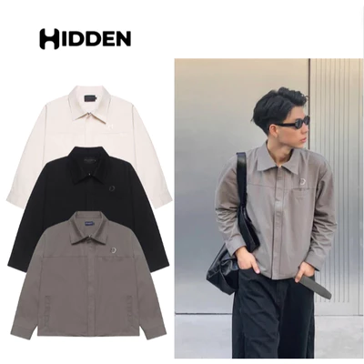 ÁO KHOÁC - BOXY JACKET KAKI ZIP HIDDEN ESSTIAL