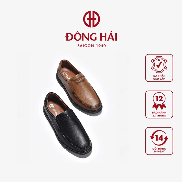 Giày Lười Nam Đông Hải Viền May Hiện Đại - G0066