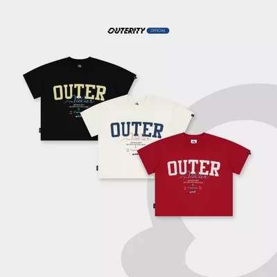Áo Thun Boxy Outerity Espresso / Local Brand Unisex Form Rộng Oversize