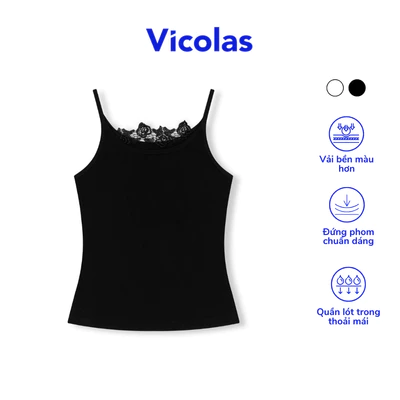 Áo hai dây nữ ren form ôm tôn dáng nữ tính Vicolas - VICO52