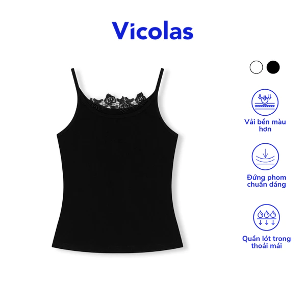 Áo hai dây nữ ren form ôm tôn dáng nữ tính Vicolas - VICO52