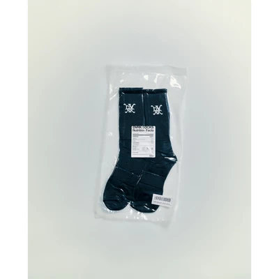 Vớ Dài Crew Socks Hoạ Tiết Monogram Màu Đen-DVRK-25R