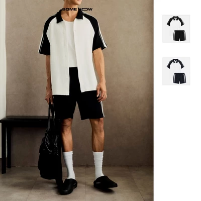 Set Nam Shirt Short Raglan Grand Line, Chất Vải Double Face Thoải Mái, SB0047, SOME HOW STORE
