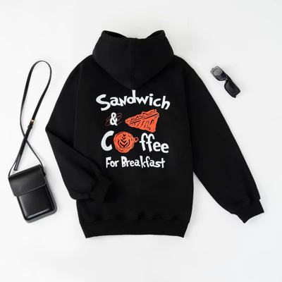 Áo Hoodie VATO Sandwich Form Rộng Nam Nữ Unisex_Áo Hoodie Mũ To Siêu Dày