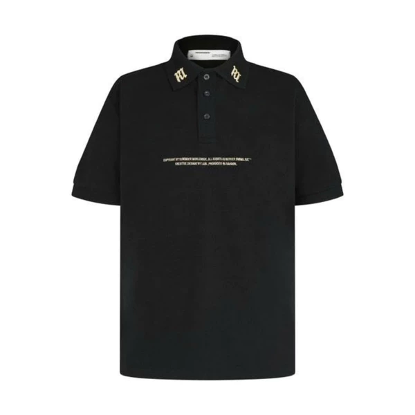 Áo Polo REMINDER POLO " STAR" MÀU ĐEN Local Brand Nam Nữ Unisex