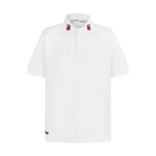 Áo POLO REMINDER  " HEART " MÀU TRẮNG COTTON Local Brand Nam Nữ Unisex