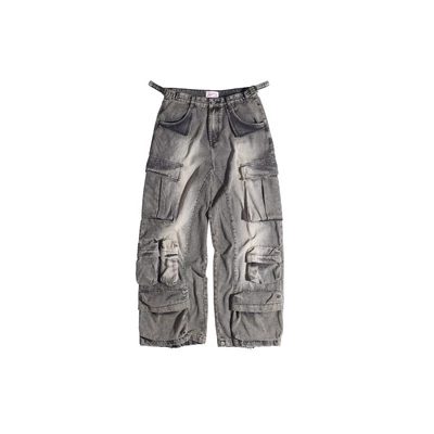 Quần Jeans ống rộng túi hộp SLY Cargo Desert