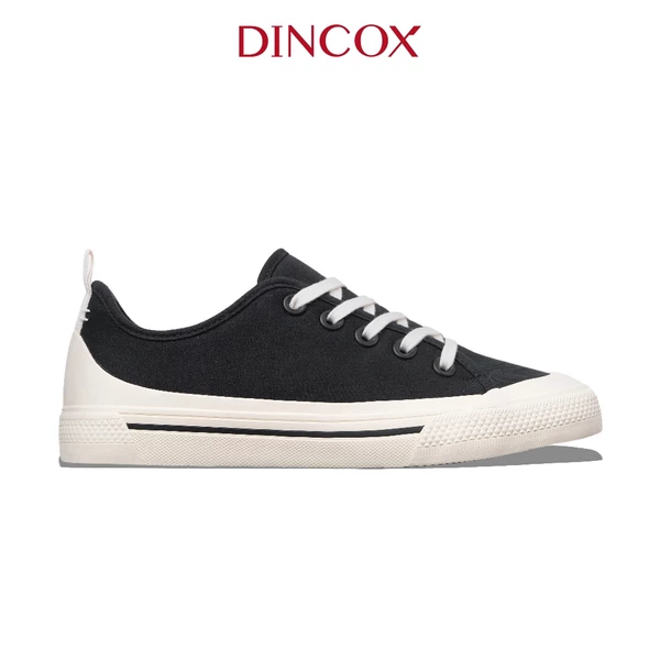 Giày Sneaker Vải Canvas Unisex Chính Hãng DINCOX C20 Black Sang Trọng Tinh Tế Đơn Giản