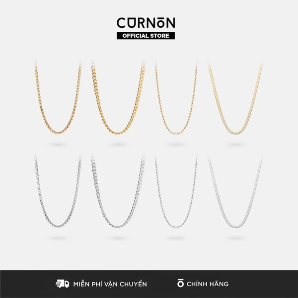 Bộ Sưu Tập Dây Chuyền Nam Curnon THE ESSENTIALS- Trang Sức Vòng Xích Phong Cách Mạnh Mẽ,Cá Tính- Chất Liệu Thép Không Gỉ