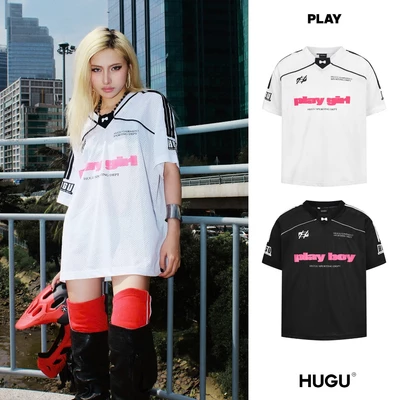 Áo thun thể thao thương hiệu local brand HUGU - PLAY* - vải lưới, in lụa thoáng mát, phong cách thể thao