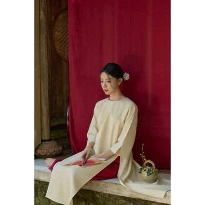 DOB - Áo dài linen Tết - made by Dob