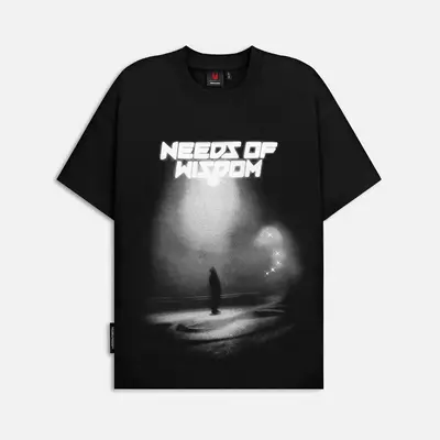 Áo thun NEEDS OF WISDOM Loneliness Tee - Black - Local Brand Chính Hãng