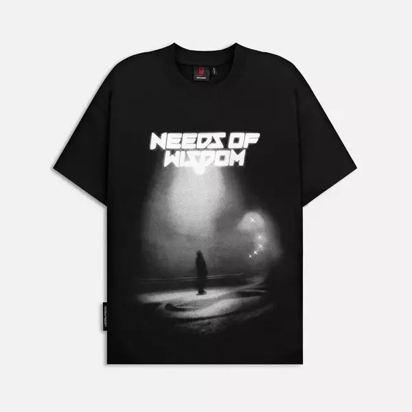 Áo thun NEEDS OF WISDOM Loneliness Tee - Black - Local Brand Chính Hãng