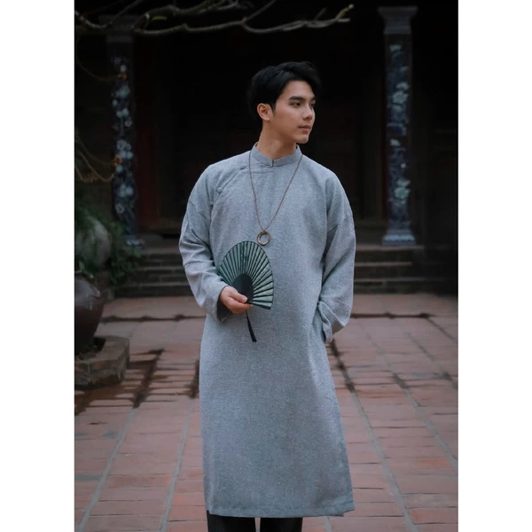 Áo dài nam vài tuypsi dày dặn vân xước ÁO DÀI TUYPSI NAM by Scott Sor