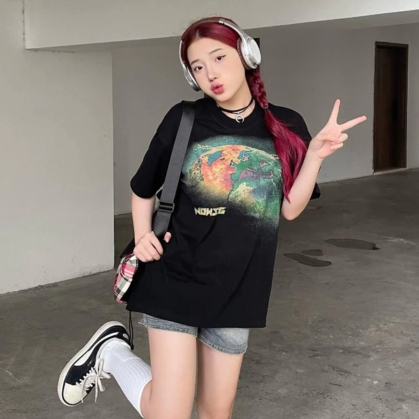 Áo phông NOWSAIGON Earth Tee - Đen - Local Brand Chính Hãng