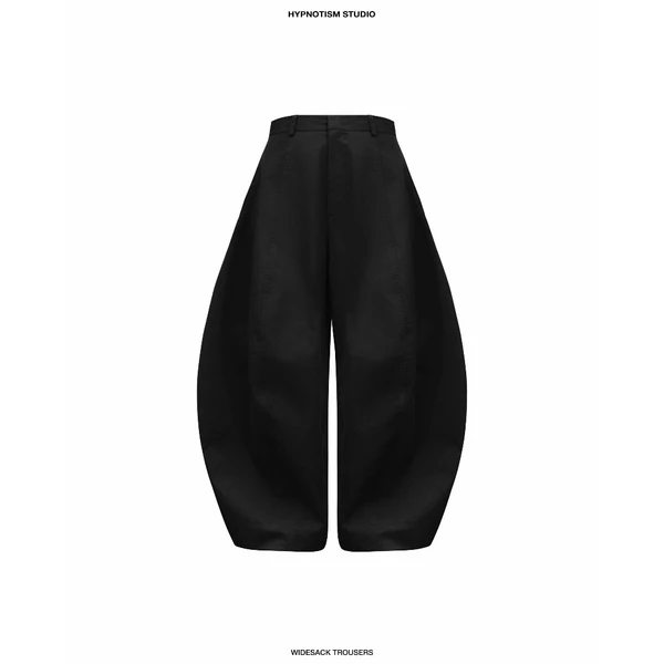 Hypnotism Widesack Trousers Quần dài ống cong màu đen (hỏa tốc)