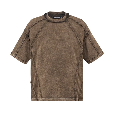 Áo thun washed rã rập - Ivankov Scar Brown Washed T-shirt
