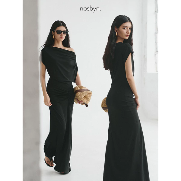 Nosbyn - Đầm Nữ Maxi Dài Trễ Vai - N506-D003