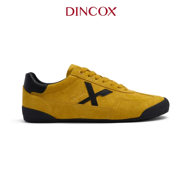 Giày Sneaker Nam Nữ Dincox DC47 YELLOW Micro Suede Thời Thượng Shoes Đế Bằng, Bền Và Nhẹ Hơn