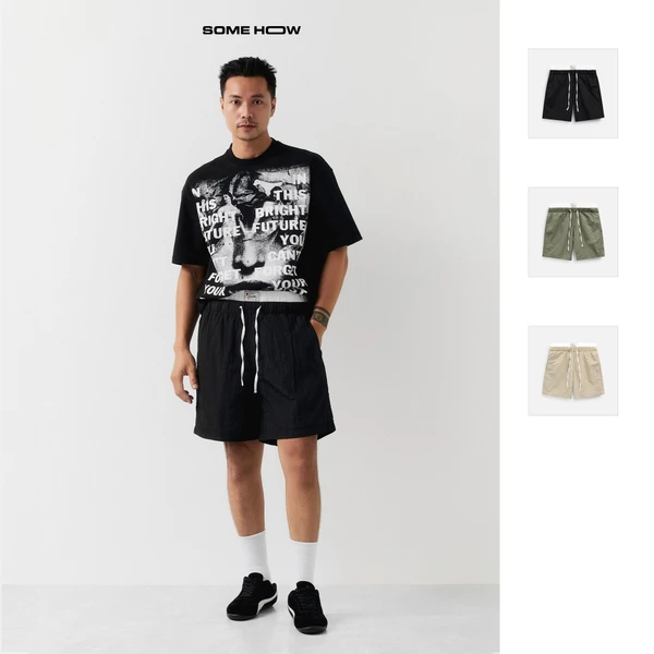 Quần Short Nam Relaxed Summer Colors Dual, Chất Vải Dù Gió Thoải Mái,QS0117, SOME HOW STORE