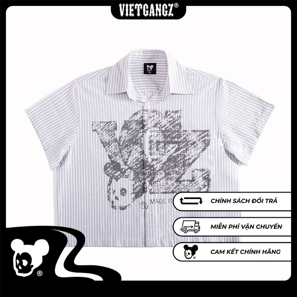 Lost In Cubicle Shirt Vietgangz - Form Boxy - Hình In Lụa Thủ Công Tỉ Mỉ
