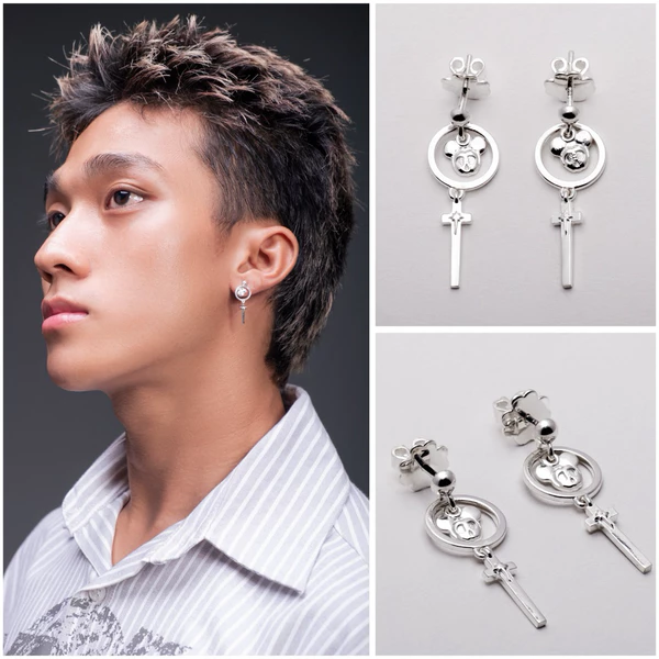 Khuyên Tai Bạc Cao Cấp Vietgangz Mouse Of Vow Ver.3 - Phụ Kiện Streetwear Nam Nữ