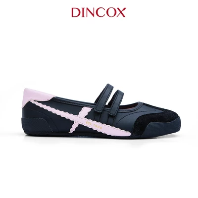 Giày Búp Bê Ballet Sneaker Dincox Mary Jane DC49 Black Pink Êm Chân, Năng Động Cá Tính