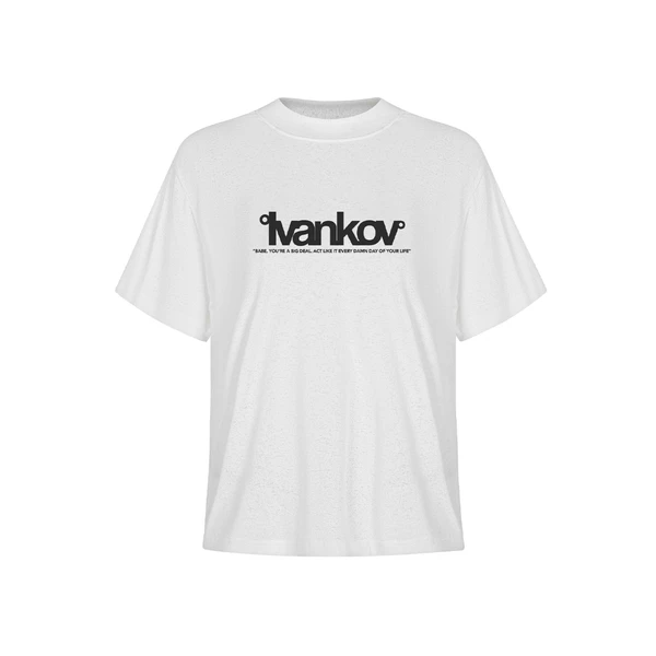Áo thun giấy Baby tee - Ivankov White Paper Baby Tee