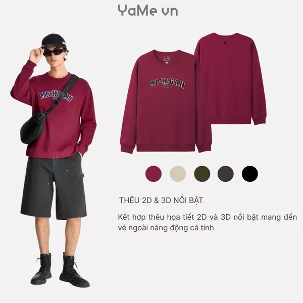 Áo thun in chữ, phom rộng F4 - The No Style 020 23342 |YaMe|