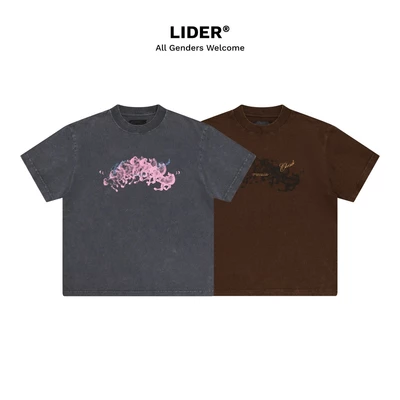 Áo Thun Thiết Kế Con Ngựa Tay Ngắn Unisex LIDER EIGHT FORWARD TEE