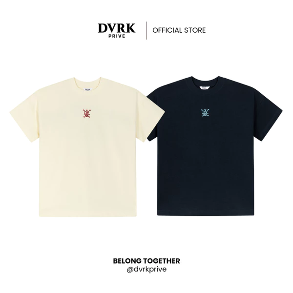 Áo Thun Nam Nữ Form Boxy DVRK Privé Hoạ Tiết Ngựa In Nổi Vải Cotton Co Giãn Thoải Mái Chính Hãng