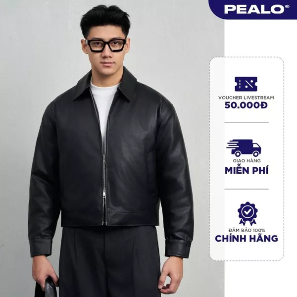 Áo khoác da PEALO form boxy thời trang cao cấp SPK2