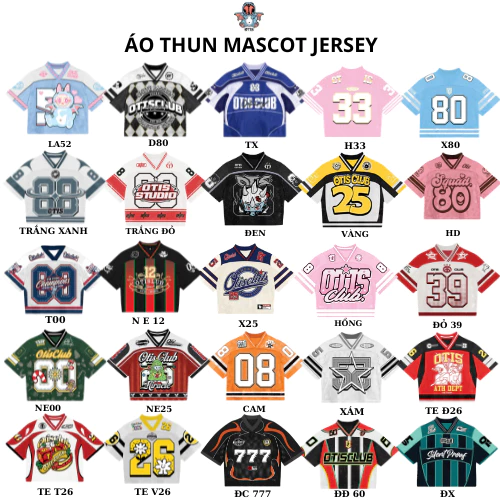 Áo thun mascot jersey  local brand Otis Club - vải thun mè lưới mặc mát