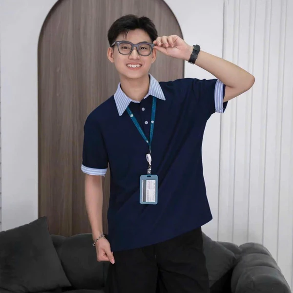 Áo Polo Phối Cổ Sơ Mi ZUTEE Áo Phông Vải Cotton Tổ Ong Cao Cấp Thoáng Mát Nam Nữ Unisex