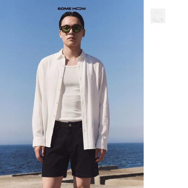 Áo Sơ Mi Relaxed Classic White Vải Cotton Thoải Mái Chỉn Chu Lịch Sự, SM0216 SOME HOW STORE
