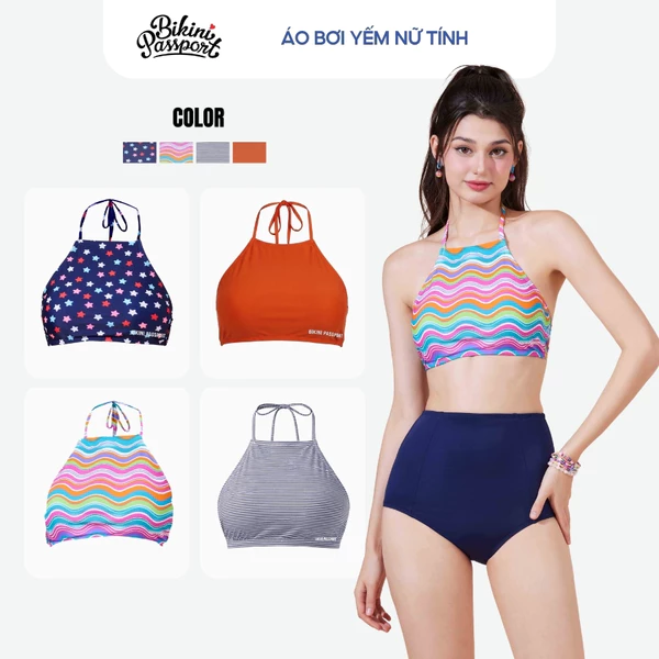 Áo bơi LẺ Nữ BIKINI PASSPORT kiểu dáng yếm - màu Khác - BSV214_X